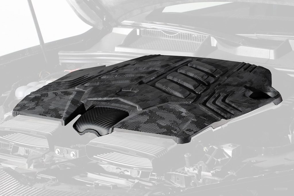 ฝาครอบเครื่องยนต์ Carbon Fiber Lamborghini Urus ทรง TOPCAR R\’Evo Carbon Edition 2 ชิ้น