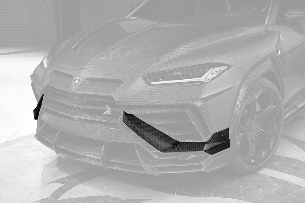 กันชนหน้า Carbon Fiber คาร์บอน Stealth Lamborghini Urus ทรง TOPCAR R\’Evo Stealth Edition 2 ชิ้น