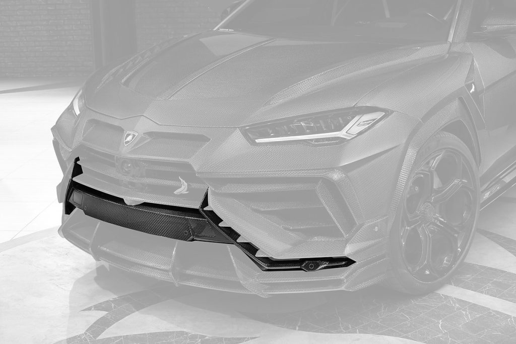 กันชนหน้า Carbon Fiber ส่วนล่าง คาร์บอน Stealth Lamborghini Urus ทรง TOPCAR R\’Evo Stealth Edition