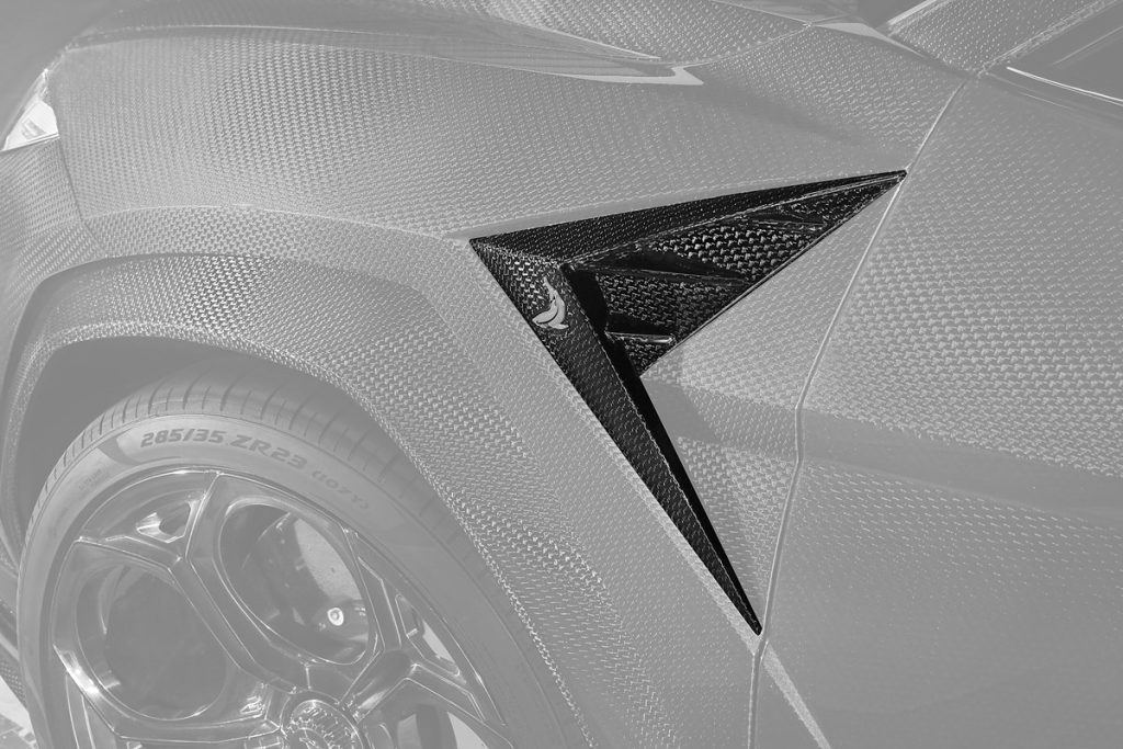 ลิ้นแต่ง Carbon Fiber คาร์บอน Stealth Lamborghini Urus ทรง TOPCAR R\’Evo Stealth Edition 2 ชิ้น