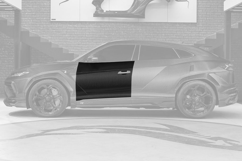 คิ้วประตู Carbon Fiber คาร์บอน Stealth Lamborghini Urus ทรง TOPCAR R\’Evo Stealth Edition 2 ชิ้น