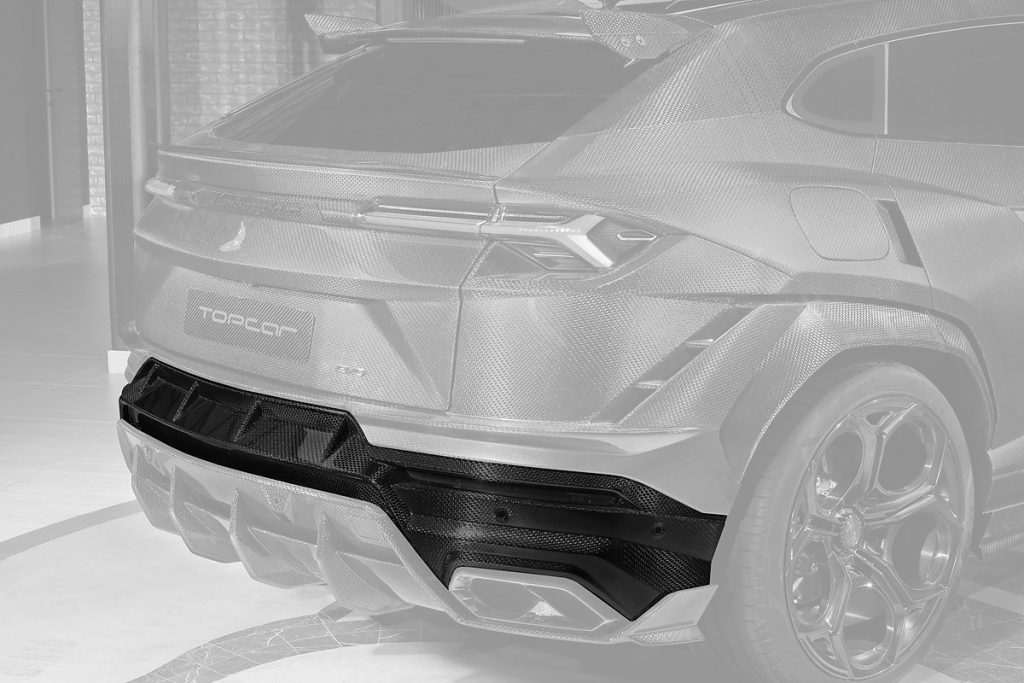 กันชนหลัง Carbon Fiber ส่วนล่าง คาร์บอน Stealth Lamborghini Urus ทรง TOPCAR R\’Evo Stealth Edition