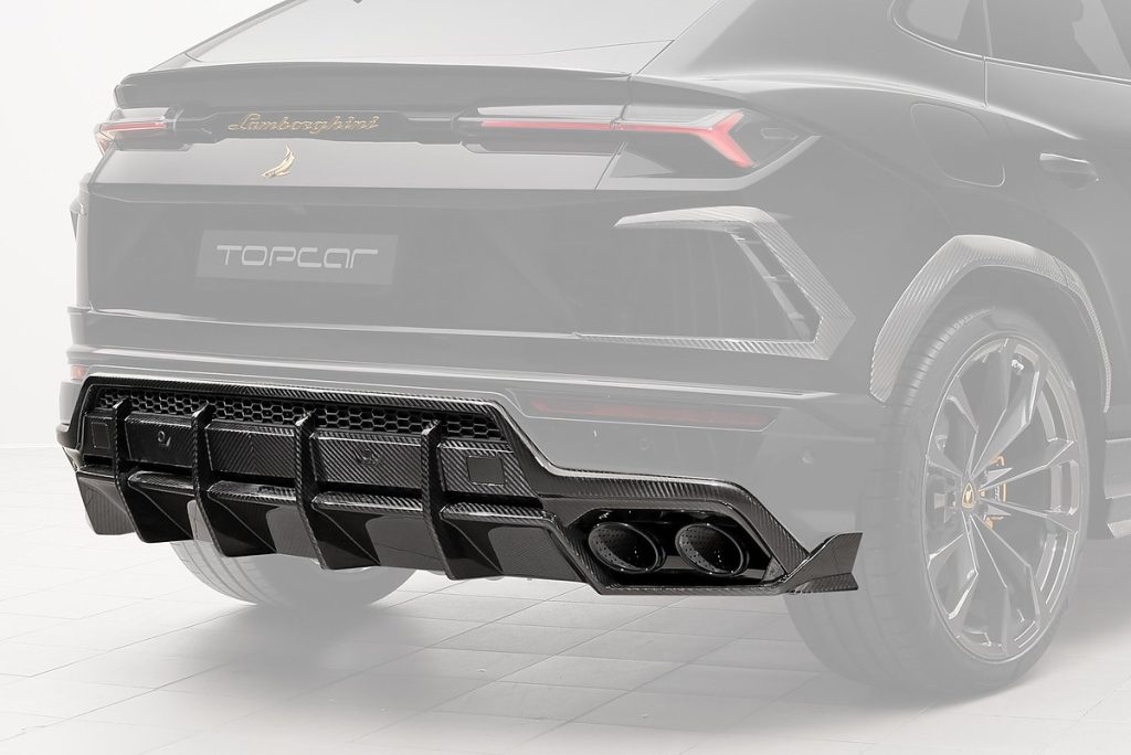 ดิฟฟิวเซอร์ท้าย Carbon Fiber คาร์บอน Stealth Lamborghini Urus S ทรง TOPCAR
