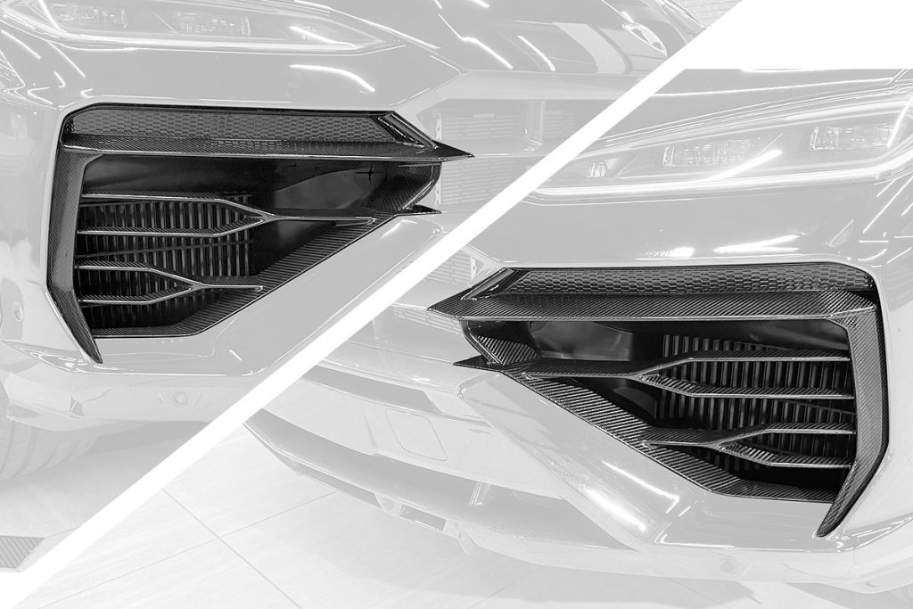 กระจังหน้า Carbon Fiber Lamborghini Urus SE ทรง TOPCAR Light Pack 2 ชิ้น