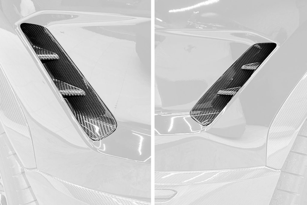 ช่องระบายอากาศ Carbon Fiber Lamborghini Urus SE ทรง TOPCAR Light Pack 2 ชิ้น