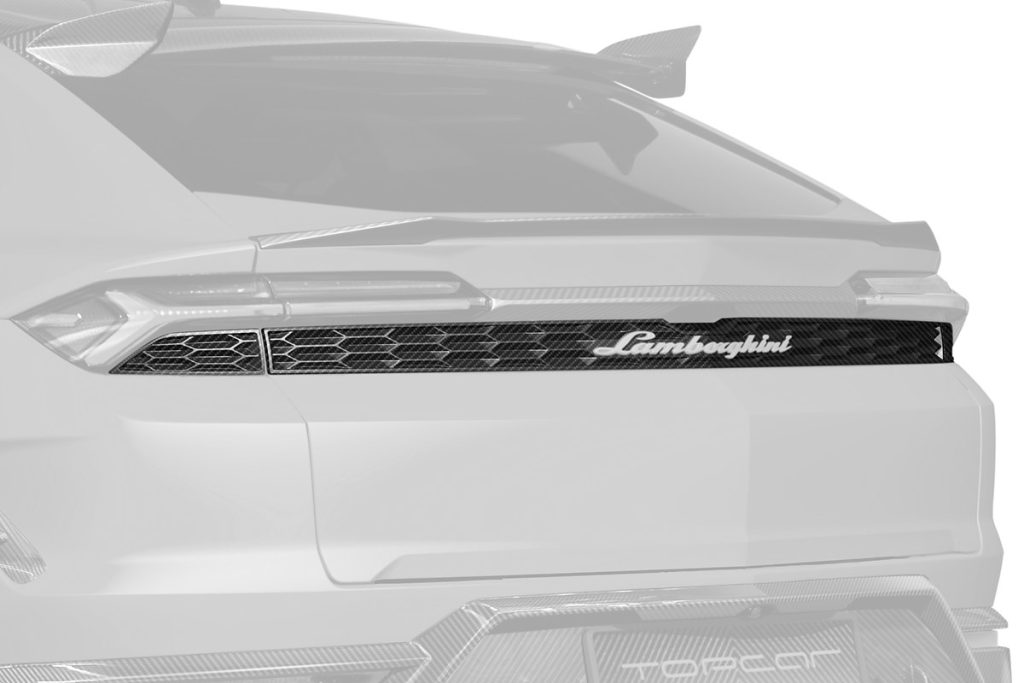 ตะแกรงท้าย Carbon Fiber Lamborghini Urus SE ทรง TOPCAR Light Pack