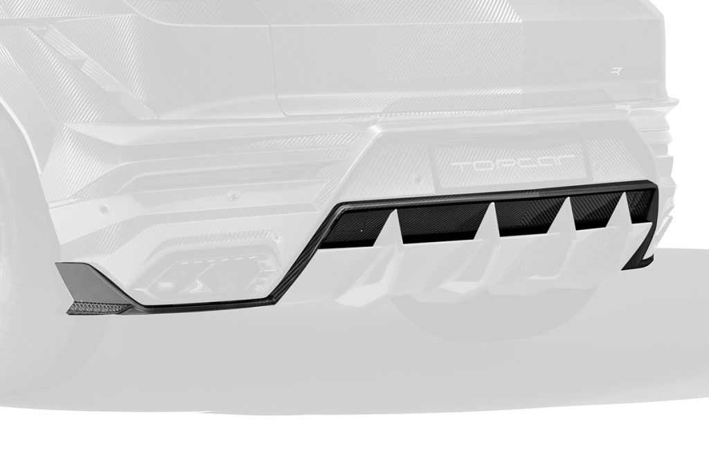 ดิฟฟิวเซอร์ท้าย Carbon Fiber ส่วนบน Lamborghini Urus SE ทรง TOPCAR R\’Evo Carbon Edition
