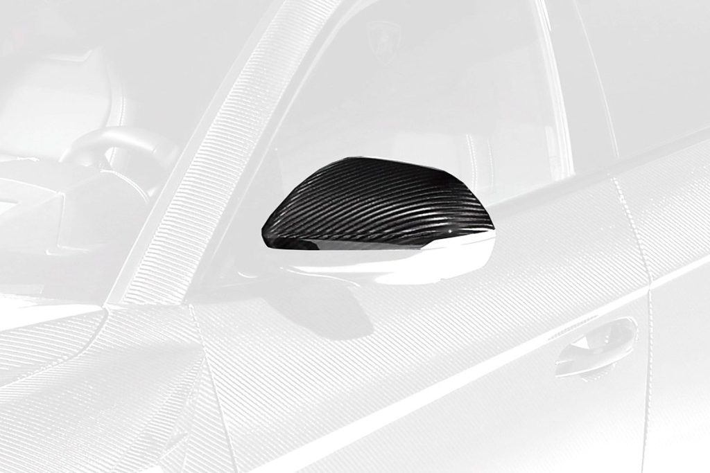 กระจกมองข้าง Carbon Fiber Lamborghini Urus SE ทรง TOPCAR R’Evo Carbon Edition 2 ชิ้น