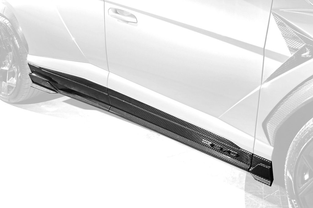 สเกิร์ตข้าง Carbon Fiber Lamborghini Urus SE ทรง TOPCAR R\’Evo Limited Edition