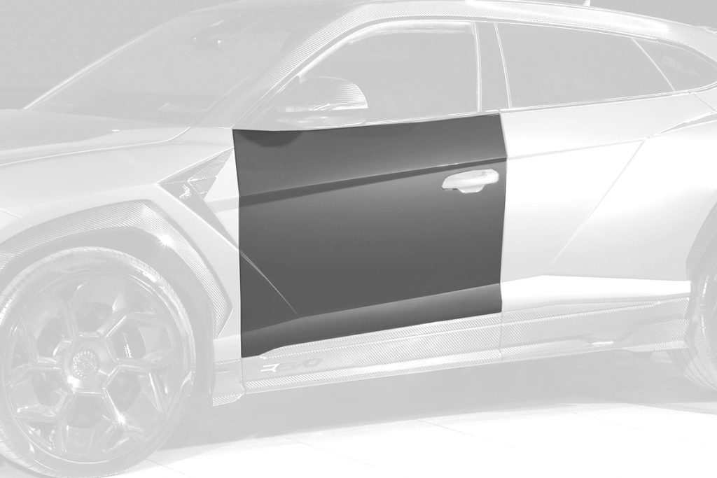 คิ้วประตู Carbon Fiber Lamborghini Urus SE แบบพ่นสี ทรง TOPCAR R\’Evo Limited Edition 2 ชิ้น