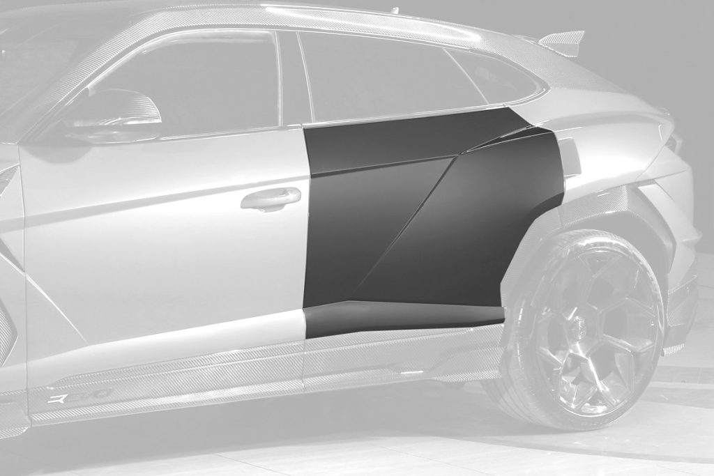 คิ้วประตู Carbon Fiber Lamborghini Urus SE แบบพ่นสี ทรง TOPCAR R\’Evo Limited Edition 2 ชิ้น #2