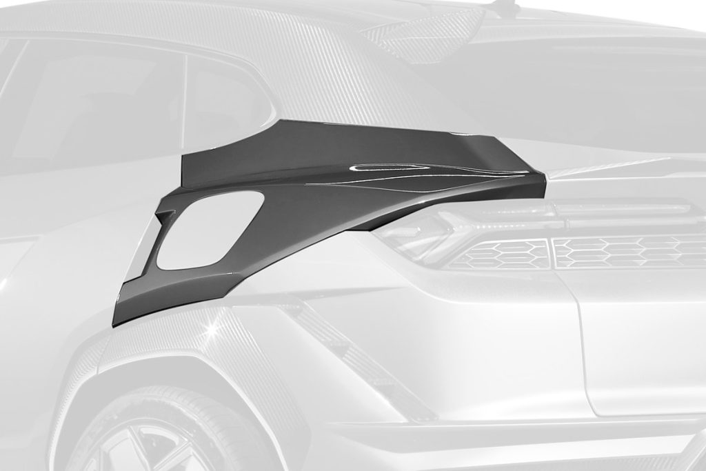 แก้มข้างหลัง Carbon Fiber Lamborghini Urus SE แบบพ่นสี ทรง TOPCAR R\’Evo Limited Edition 2 ชิ้น
