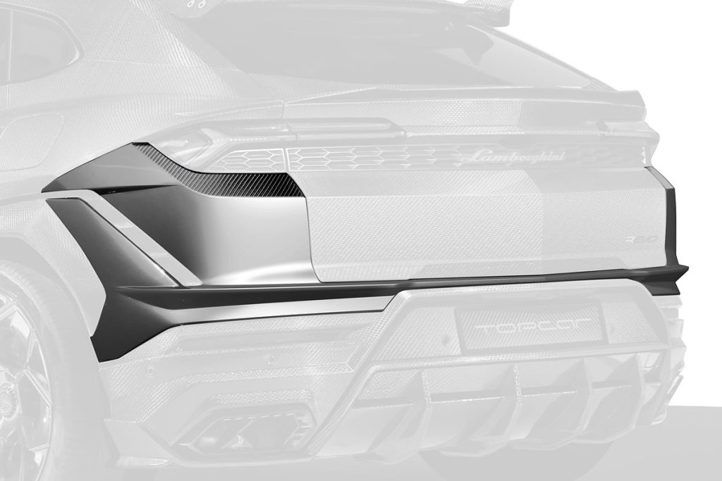 กันชนหลัง Carbon Fiber ส่วนบน คาร์บอนผสม Lamborghini Urus SE ทรง TOPCAR R\’Evo Limited Edition