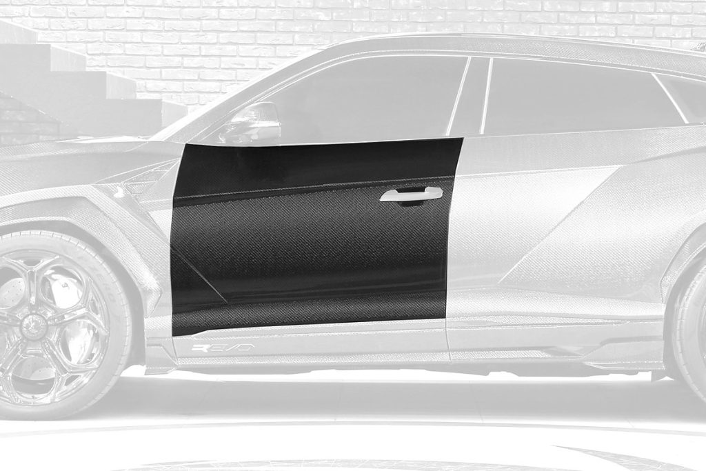 คิ้วประตู Carbon Fiber คาร์บอน Stealth Lamborghini Urus SE ทรง TOPCAR R\’Evo Stealth Edition 2 ชิ้น