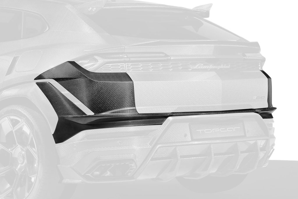 กันชนหลัง Carbon Fiber ส่วนบน คาร์บอน Stealth Lamborghini Urus SE ทรง TOPCAR R\’Evo Stealth Edition
