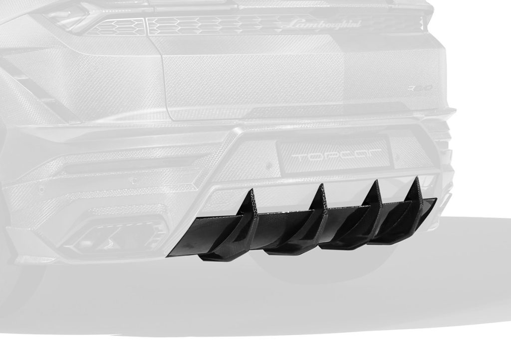 ดิฟฟิวเซอร์ท้าย Carbon Fiber ส่วนล่าง คาร์บอน Stealth Lamborghini Urus SE ทรง TOPCAR R\’Evo Stealth Edition