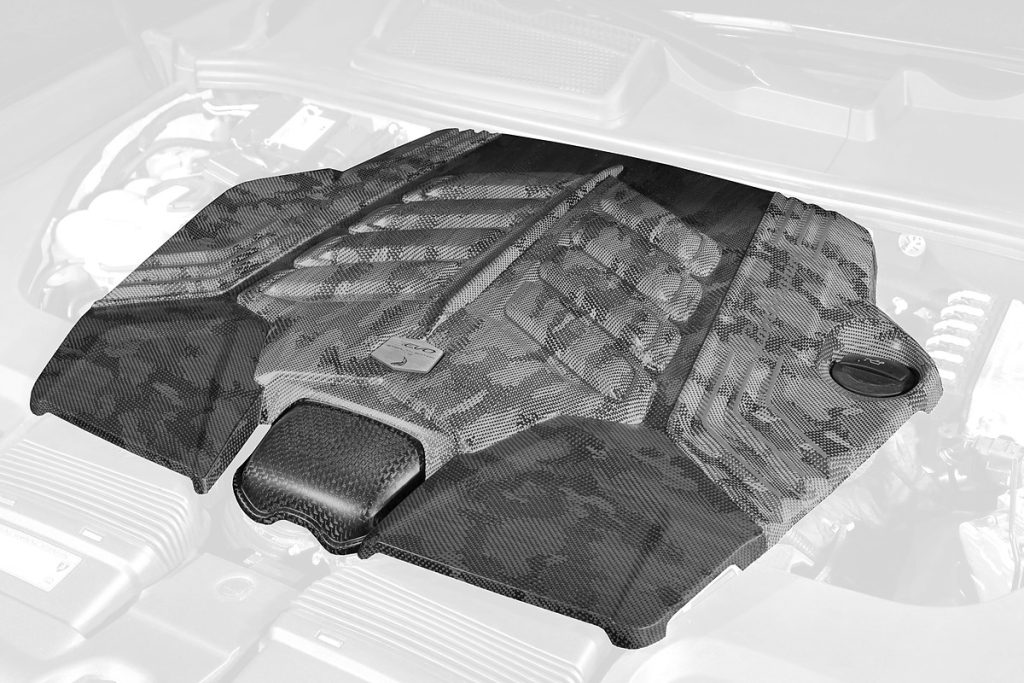 ฝาครอบเครื่องยนต์ Carbon Fiber Lamborghini Urus SE ทรง TOPCAR R\’Evo Stealth Edition