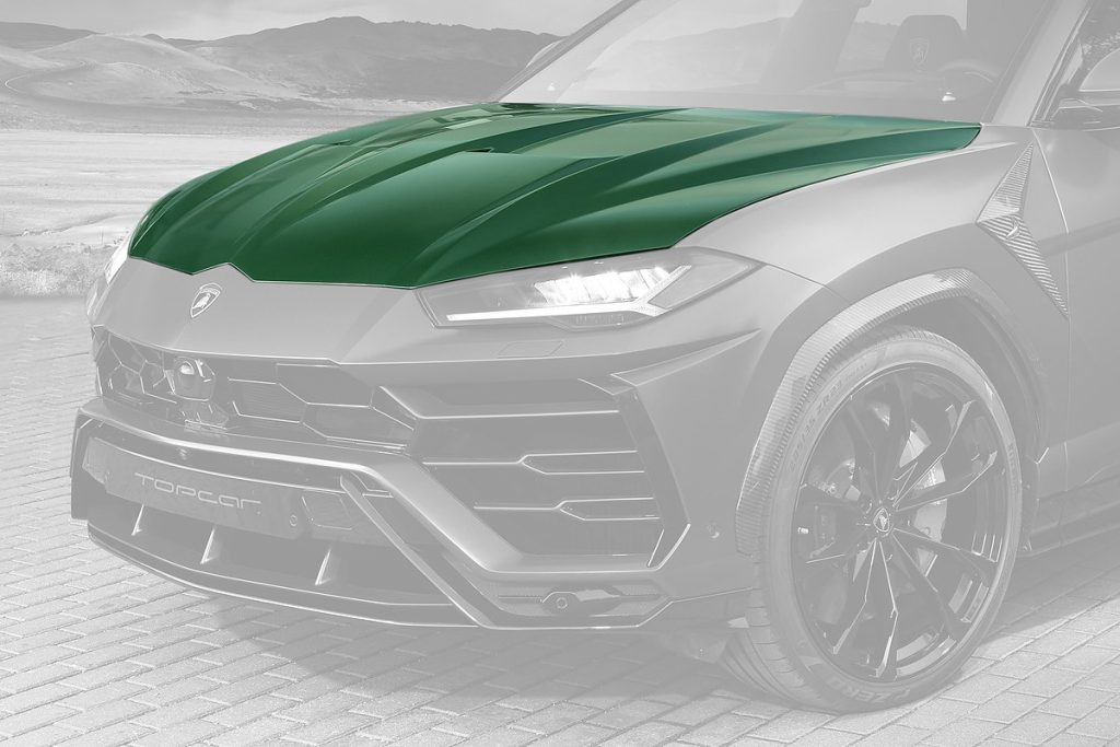 ฝากระโปรงหน้า Carbon Fiber Lamborghini Urus แบบพ่นสี ทรง TOPCAR