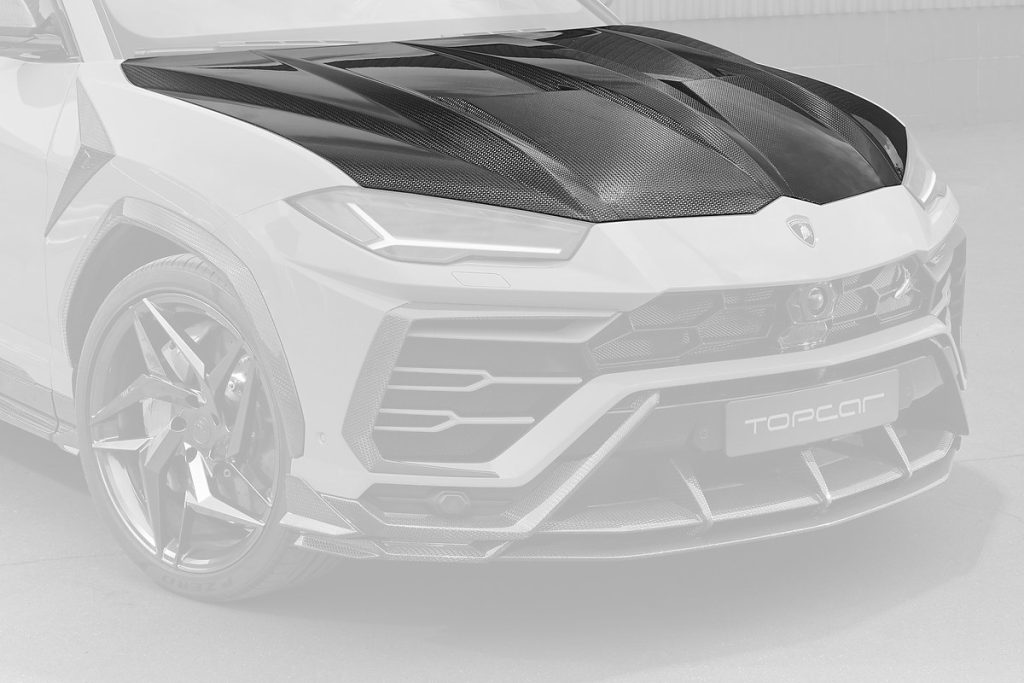 ฝากระโปรงหน้า Carbon Fiber คาร์บอน Stealth Lamborghini Urus ทรง TOPCAR