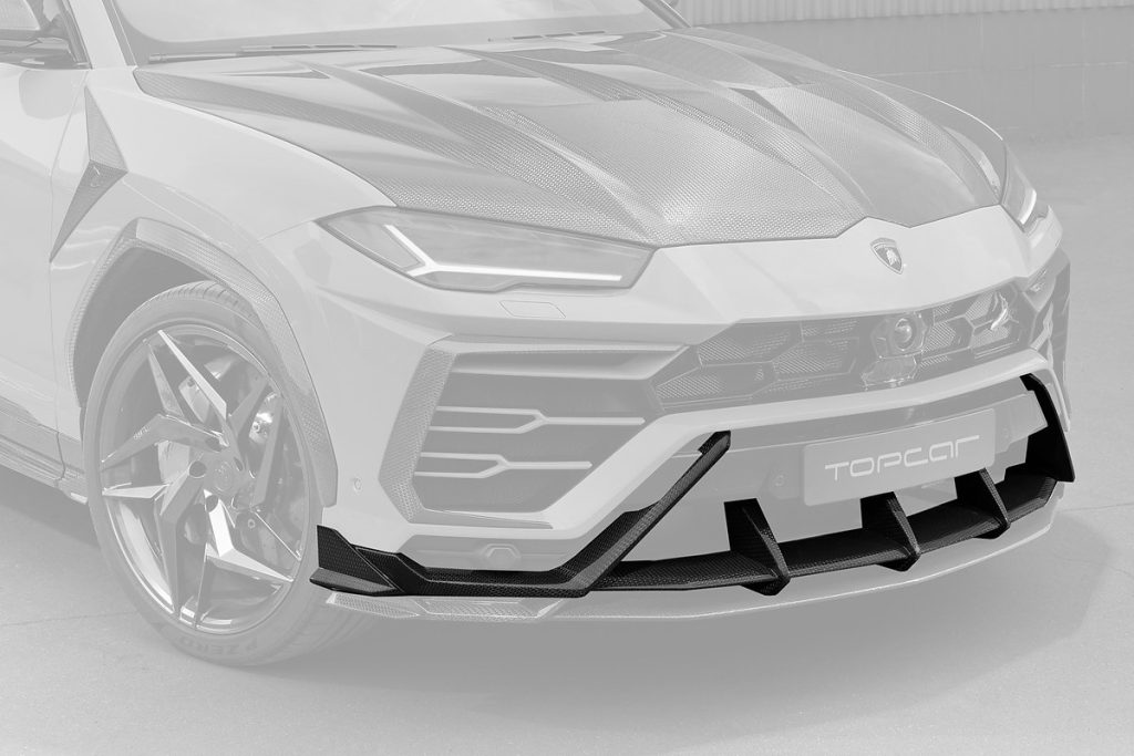 กันชนหน้า Carbon Fiber ส่วนล่าง คาร์บอน Stealth Lamborghini Urus ทรง TOPCAR