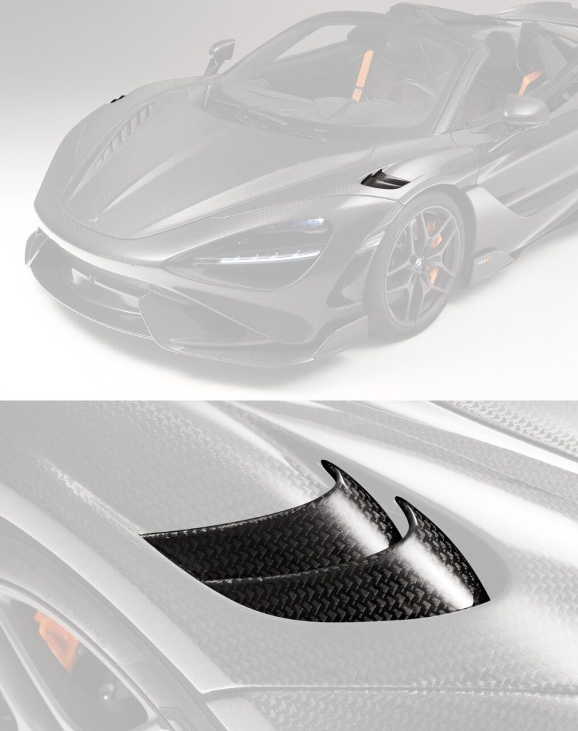 ช่องระบายอากาศ Carbon Fiber McLaren 765LT Spider ทรง TOPCAR Carbon Edition 4 ชิ้น