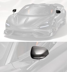Side Mirrors Carbon Fiber McLaren 765LT Spider style TOPCAR Carbon Edition 2 pieces