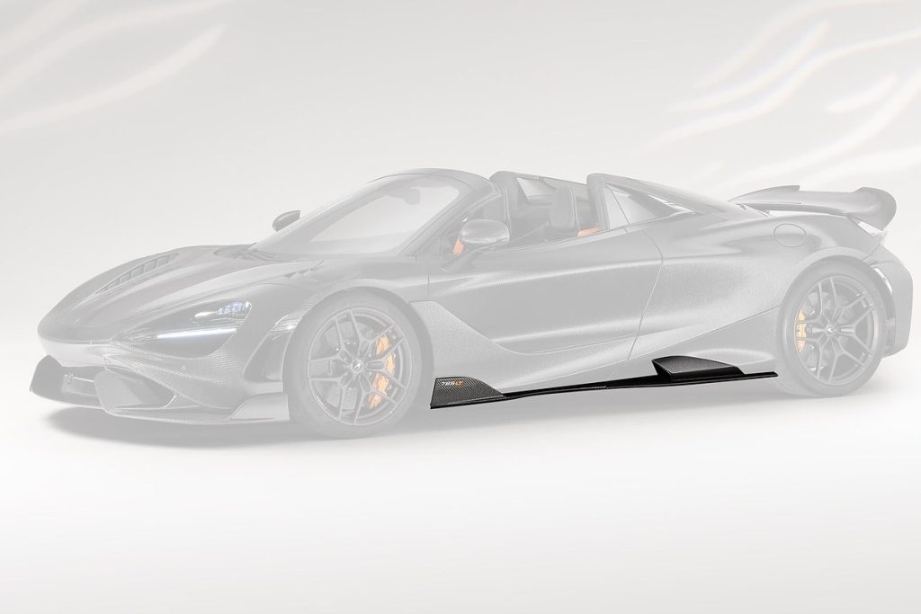 สเกิร์ตข้าง Carbon Fiber ส่วนล่าง McLaren 765LT Spider ทรง TOPCAR Carbon Edition 2 ชิ้น