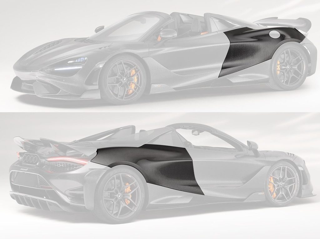 แก้มข้างหลัง Carbon Fiber McLaren 765LT Spider ทรง TOPCAR Carbon Edition 2 ชิ้น