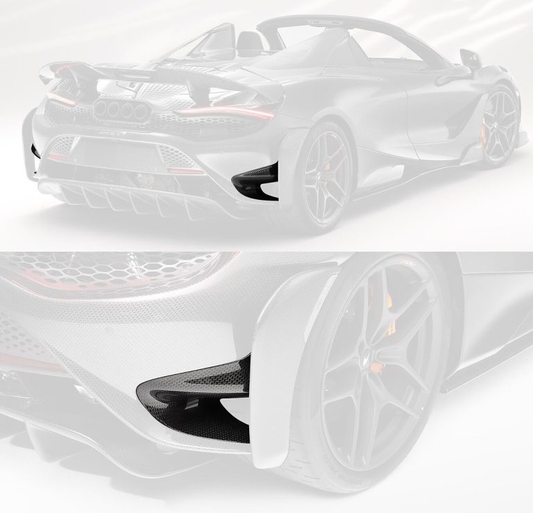 后保险杠 Carbon Fiber 侧通风口 McLaren 765LT Spider 款式 TOPCAR Carbon Edition 2 件
