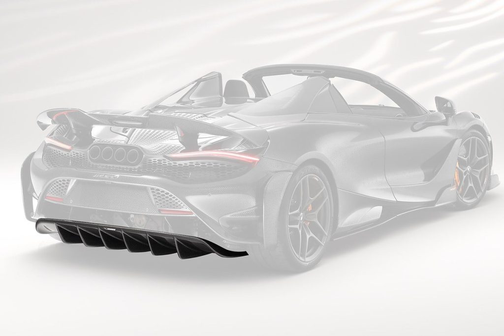 ดิฟฟิวเซอร์ท้าย Carbon Fiber McLaren 765LT Spider ทรง TOPCAR Carbon Edition