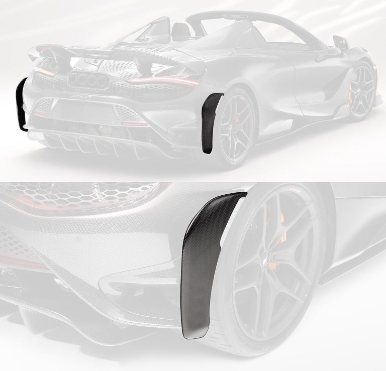 后保险杠 Carbon Fiber 侧鳍 McLaren 765LT Spider 款式 TOPCAR Carbon Edition 2 件