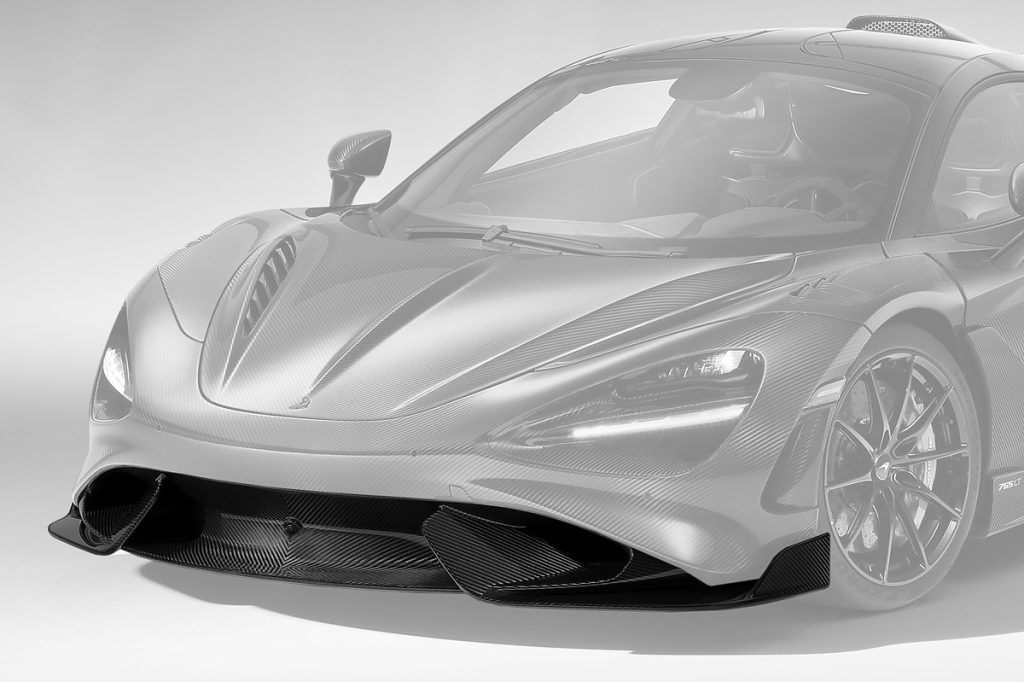 ลิ้นหน้า ตัวกลาง McLaren 765LT Coupe ทรง TOPCAR Carbon Edition