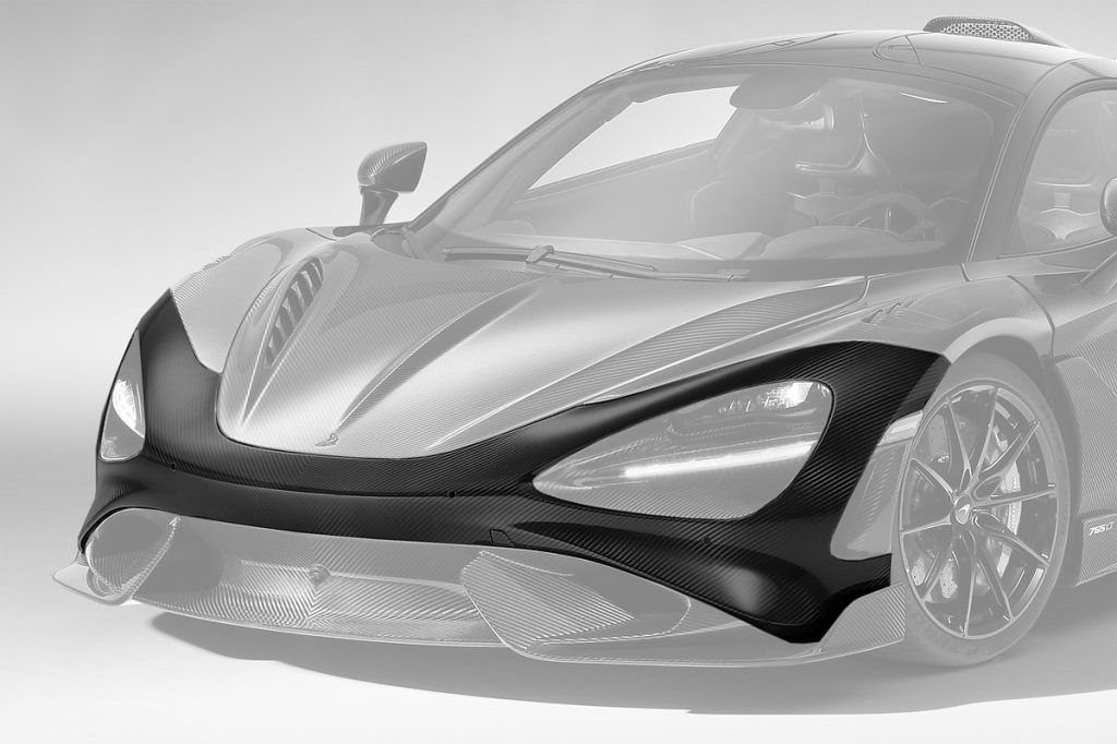 กันชนหน้า Carbon Fiber McLaren 765LT Coupe ทรง TOPCAR Carbon Edition