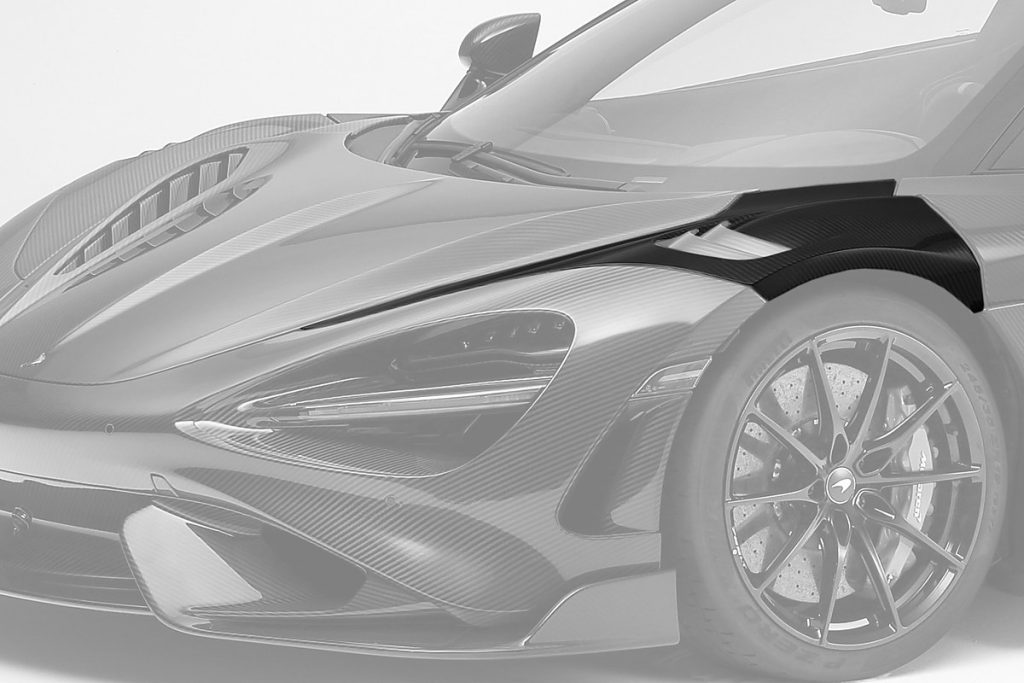 แก้มข้างหน้า Carbon Fiber McLaren 765LT Coupe ทรง TOPCAR Carbon Edition 2 ชิ้น