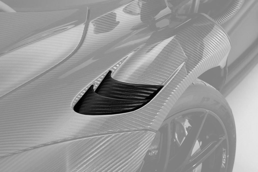 ช่องระบายอากาศ Carbon Fiber McLaren 765LT Coupe ทรง TOPCAR Carbon Edition 4 ชิ้น
