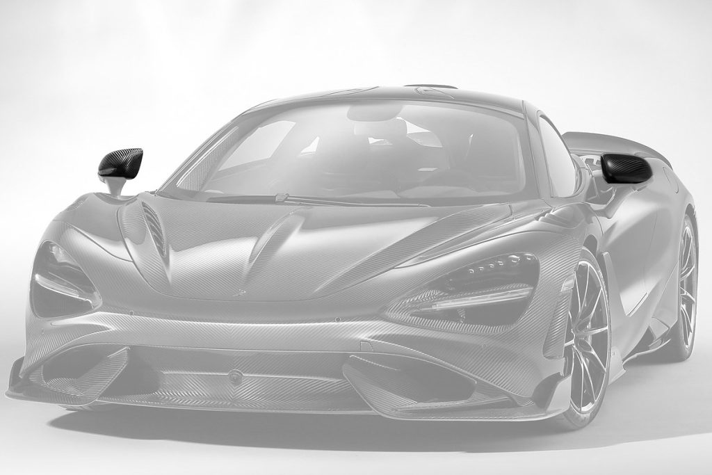 กระจกมองข้าง Carbon Fiber McLaren 765LT Coupe ทรง TOPCAR Carbon Edition 2 ชิ้น