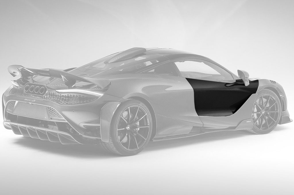 คิ้วประตู Carbon Fiber McLaren 765LT Coupe ทรง TOPCAR Carbon Edition 2 ชิ้น (Doors)