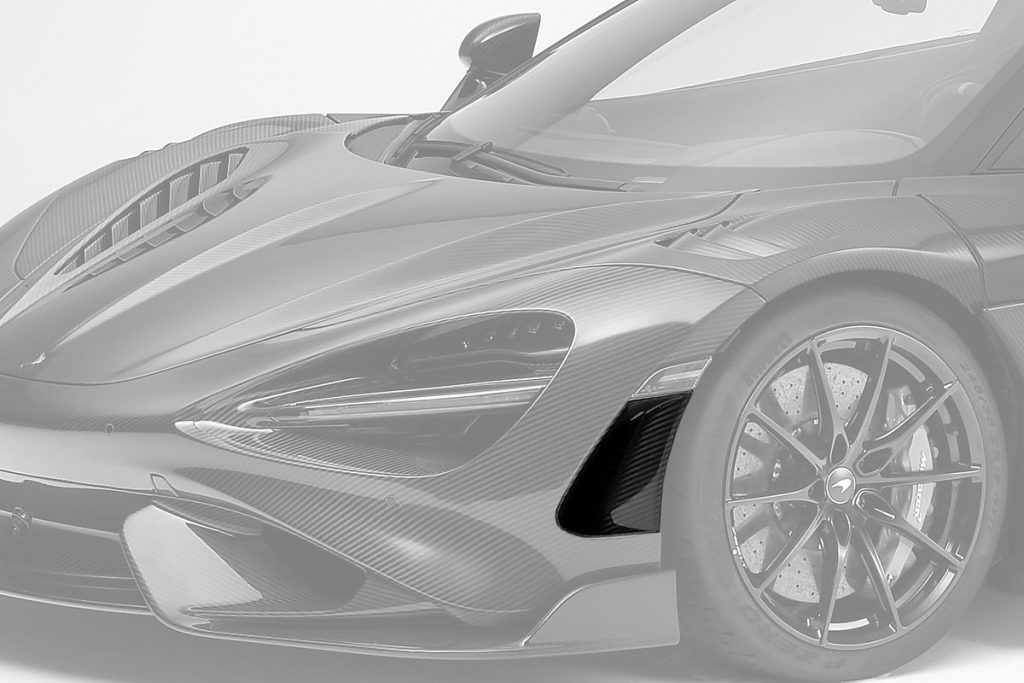 ช่องระบายอากาศ Carbon Fiber McLaren 765LT Coupe ทรง TOPCAR Carbon Edition 2 ชิ้น (Bumper Vents)