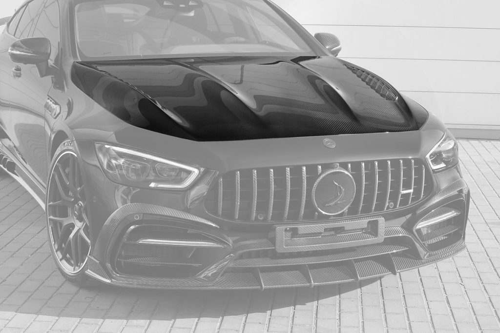 ฝากระโปรงหน้า Carbon Fiber MERCEDES BENZ X290 AMG GT 4-Door ทรง TOPCAR INFERNO
