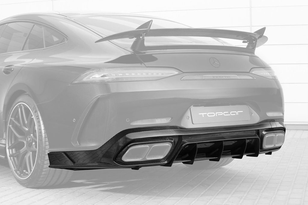 ดิฟฟิวเซอร์ท้าย Carbon Fiber MERCEDES BENZ X290 AMG GT 4-Door ทรง TOPCAR INFERNO 2 ชิ้น