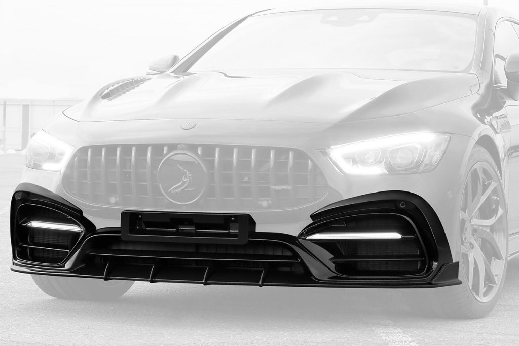 ลิ้นหน้า Carbon Fiber MERCEDES BENZ X290 AMG GT 4-Door แบบพ่นสี ทรง TOPCAR INFERNO
