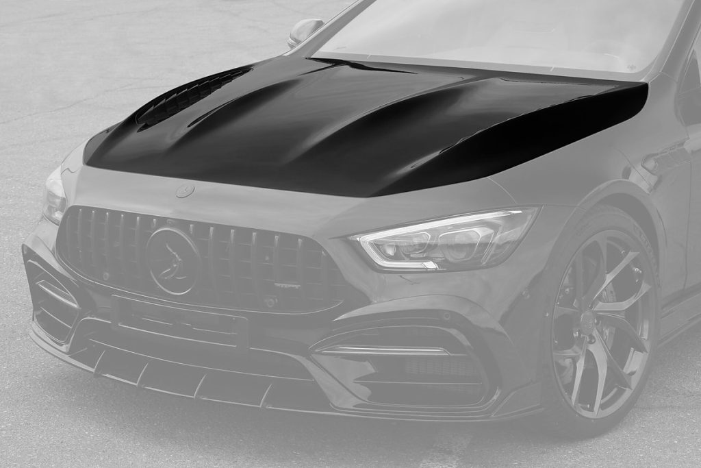 ฝากระโปรงหน้า Carbon Fiber MERCEDES BENZ X290 AMG GT 4-Door แบบพ่นสี ทรง TOPCAR INFERNO