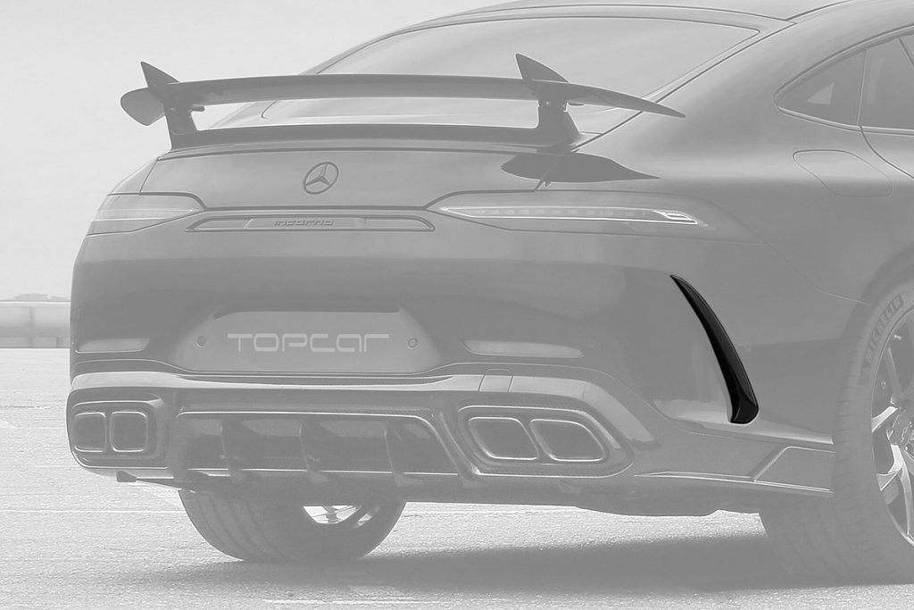 ลิ้นหลัง Carbon Fiber MERCEDES BENZ X290 AMG GT 4-Door แบบพ่นสี ทรง TOPCAR INFERNO 2 ชิ้น