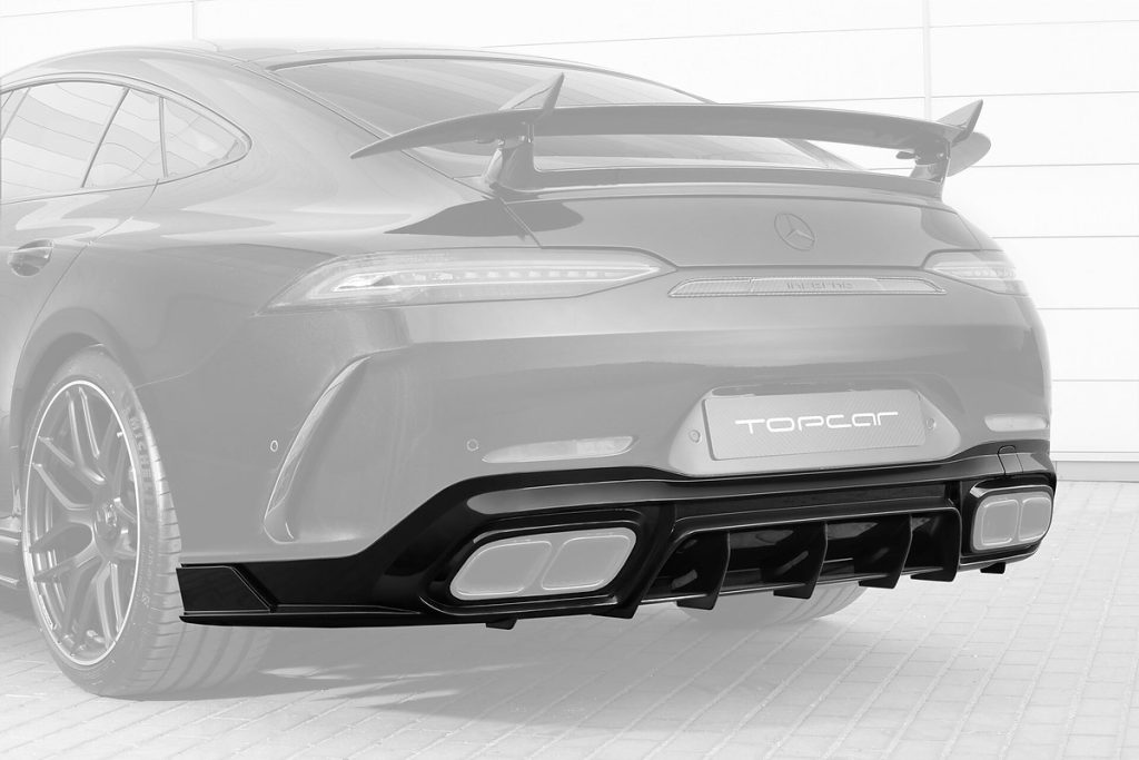 ดิฟฟิวเซอร์ท้าย Carbon Fiber MERCEDES BENZ X290 AMG GT 4-Door แบบพ่นสี ทรง TOPCAR INFERNO 2 ชิ้น