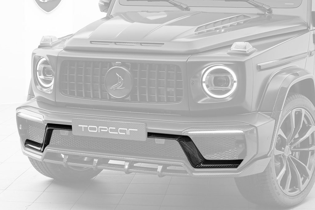 ลิ้นหน้า Carbon Fiber MERCEDES BENZ W464 G-Class ทรง TOPCAR INFERNO (Bumper Spoiler)