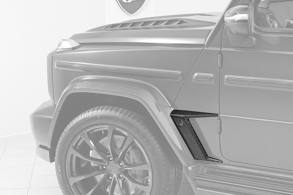 โลโก้ Carbon Fiber ลาย Shark MERCEDES BENZ W464 G-Class ทรง TOPCAR INFERNO 2 ชิ้น