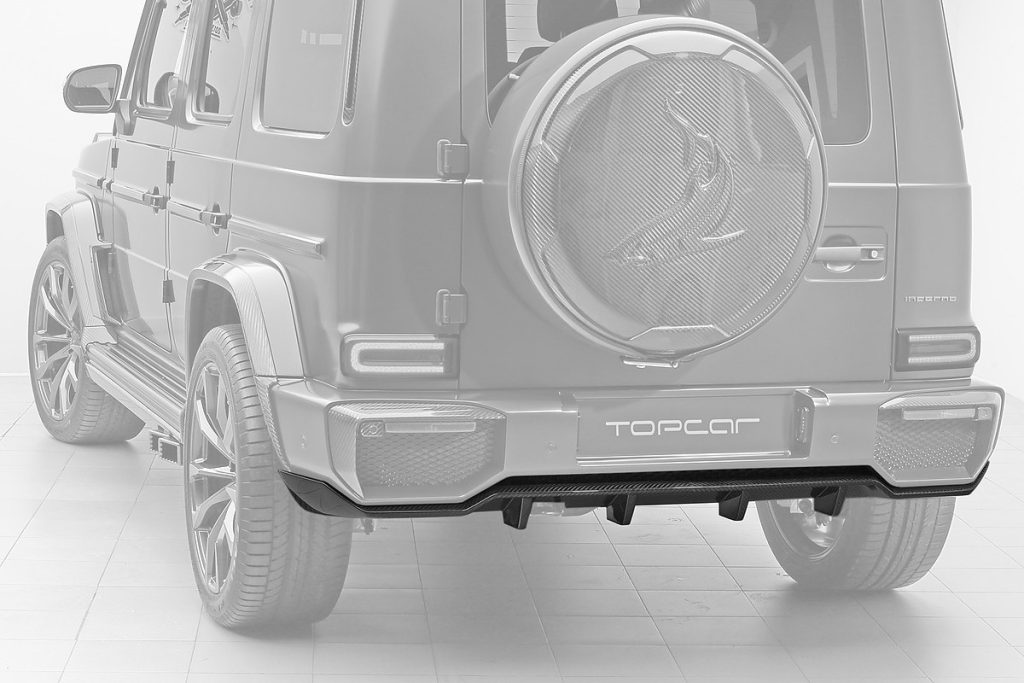 ดิฟฟิวเซอร์ท้าย Carbon Fiber MERCEDES BENZ W464 G-Class ทรง TOPCAR INFERNO