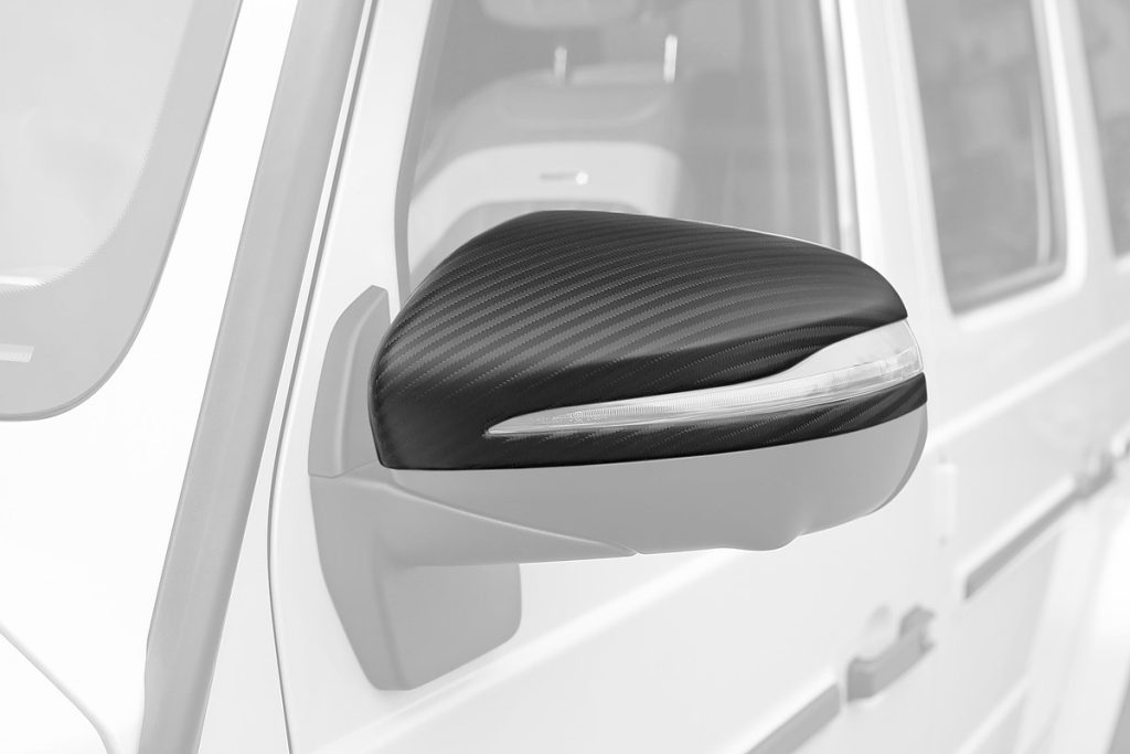 กระจกมองข้าง Carbon Fiber ฝาครอบ MERCEDES BENZ W464 G-Class ทรง TOPCAR INFERNO 2 ชิ้น