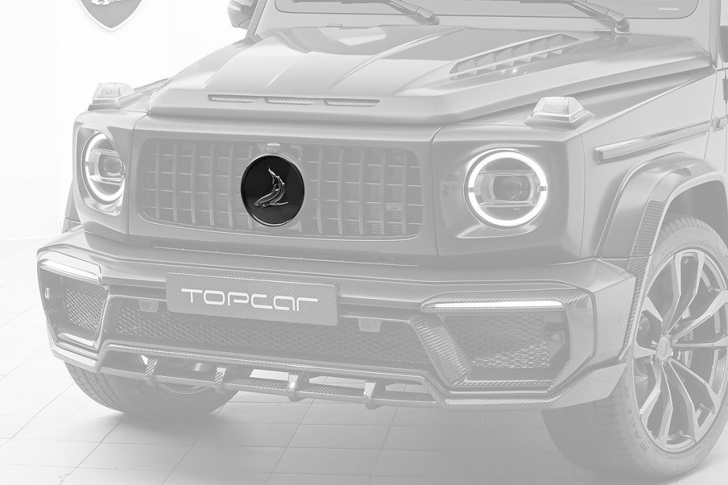 โลโก้ ลาย Shark ฝาครอบ MERCEDES BENZ W464 G-Class ทรง TOPCAR INFERNO