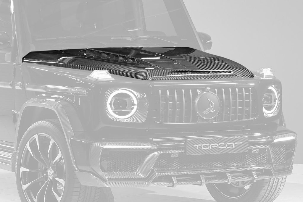 ฝากระโปรงหน้า Carbon Fiber MERCEDES BENZ W464 G-Class ทรง TOPCAR INFERNO